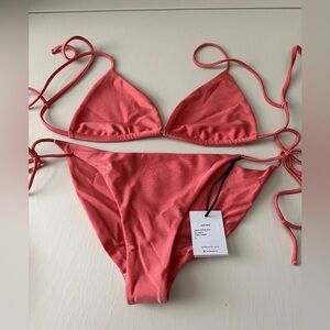 Jade swim lux bikini size large coral sheen